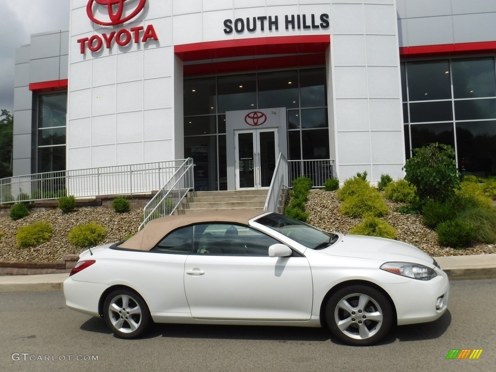 2007 Solara SLE V6 Convertible - Blizzard White Pearl / Ivory photo #5