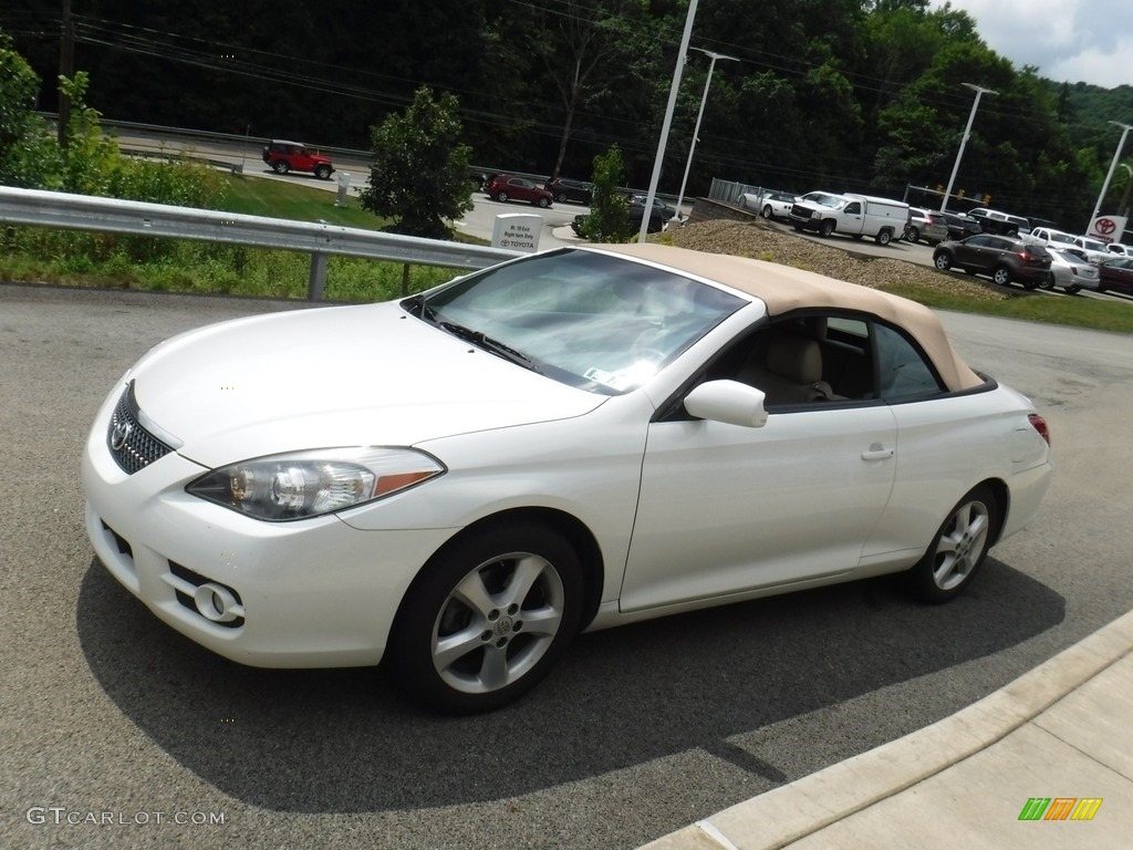 2007 Solara SLE V6 Convertible - Blizzard White Pearl / Ivory photo #8