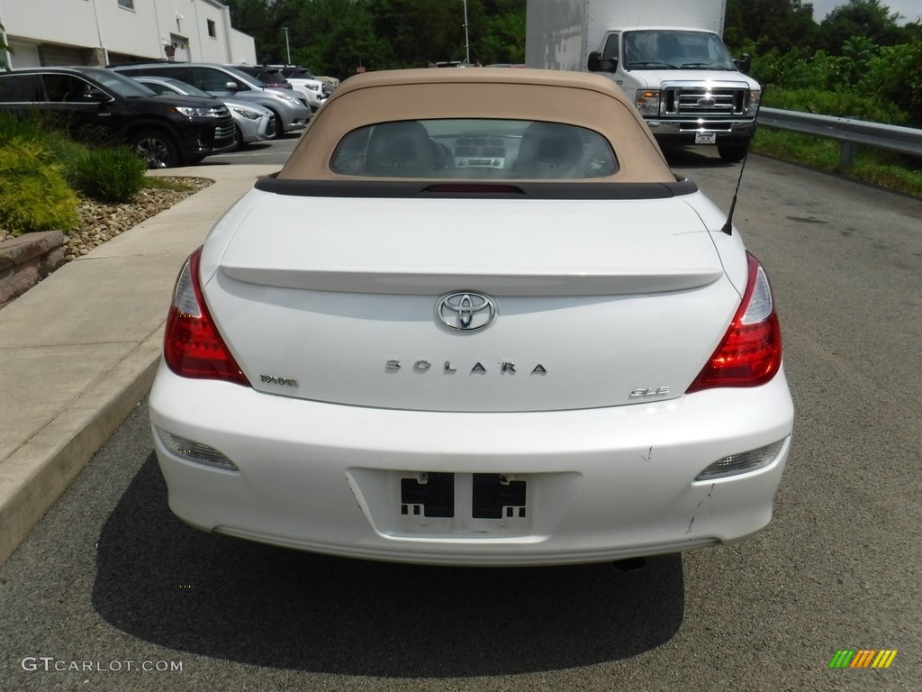 2007 Solara SLE V6 Convertible - Blizzard White Pearl / Ivory photo #12