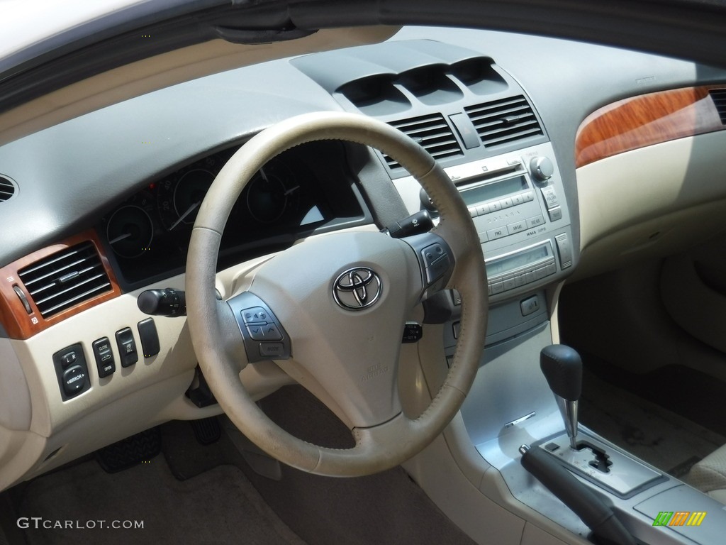 2007 Solara SLE V6 Convertible - Blizzard White Pearl / Ivory photo #14