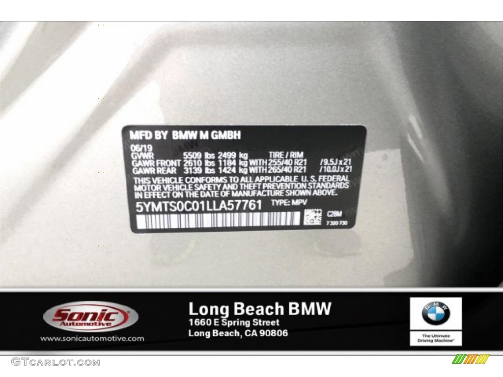 2020 X3 M Competition - Donington Grey Metallic / Black/Alcantara Black/Midrand Beige photo #11