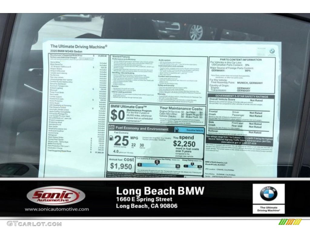 2020 3 Series M340i Sedan - Alpine White / Black photo #10