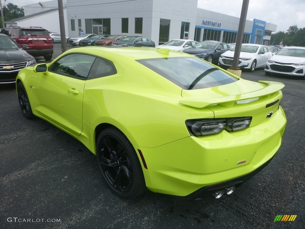 2019 Camaro SS Coupe - Shock (Light Green) / Jet Black photo #3