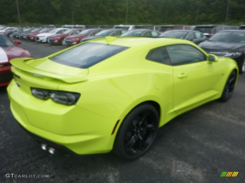 2019 Camaro SS Coupe - Shock (Light Green) / Jet Black photo #5