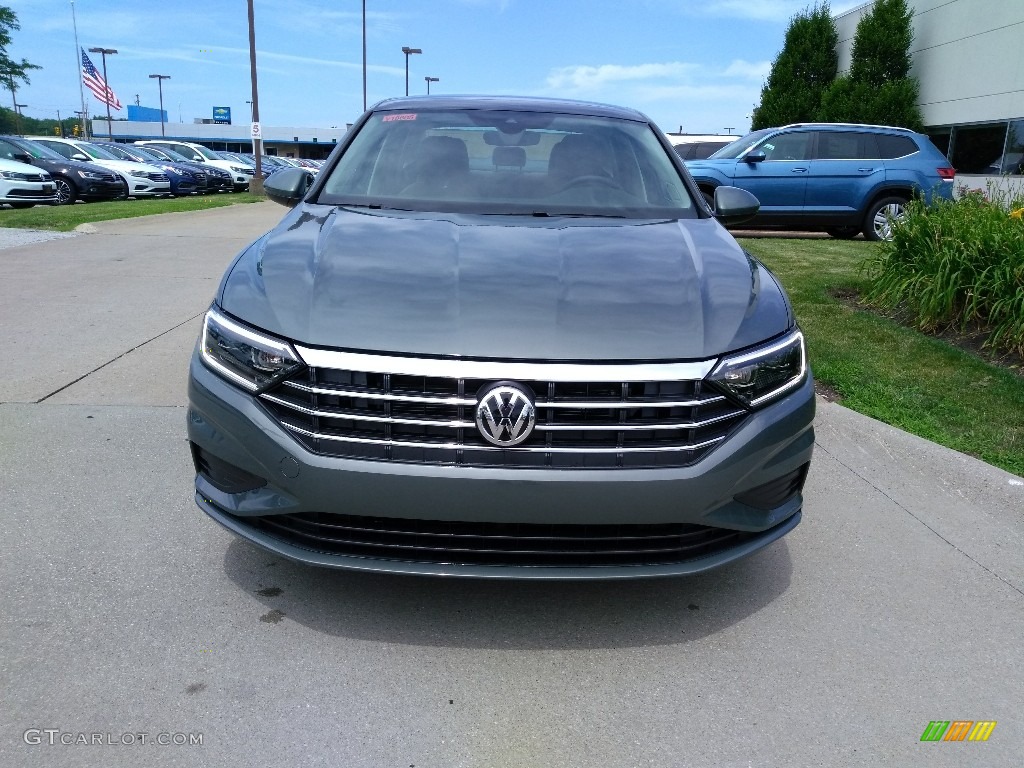 2019 Jetta SEL - Sage Green Metallic / Dark Beige photo #2