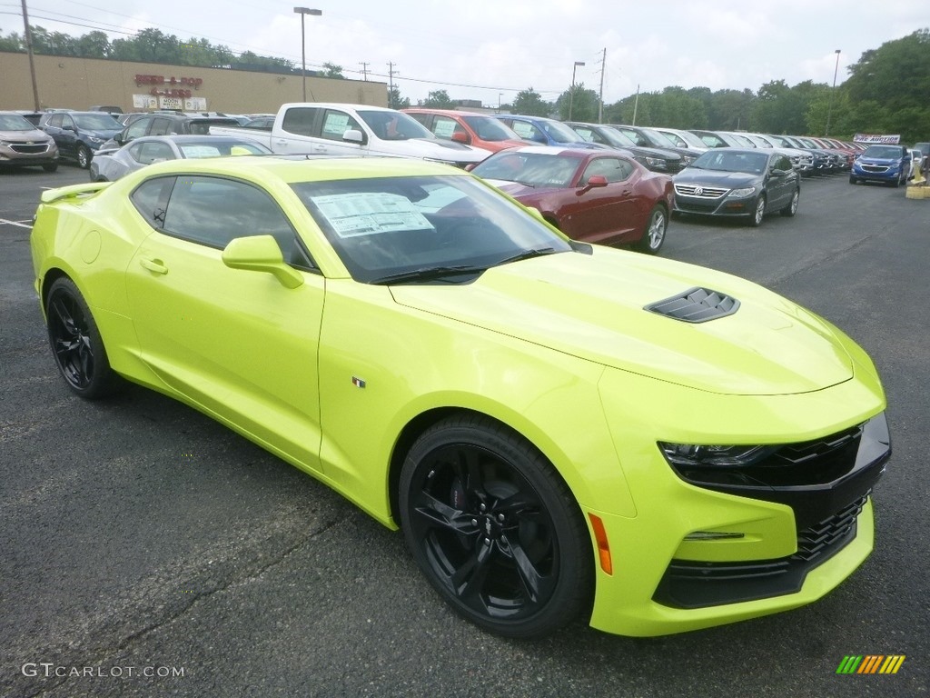 2019 Camaro SS Coupe - Shock (Light Green) / Jet Black photo #7