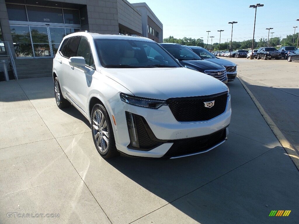 Crystal White Tricoat 2020 Cadillac XT6 Sport AWD Exterior Photo #134346444