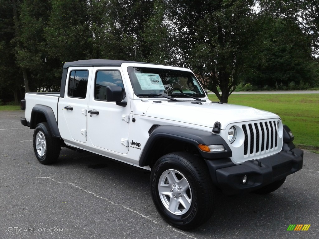 Bright White 2020 Jeep Gladiator Sport 4x4 Exterior Photo #134349516