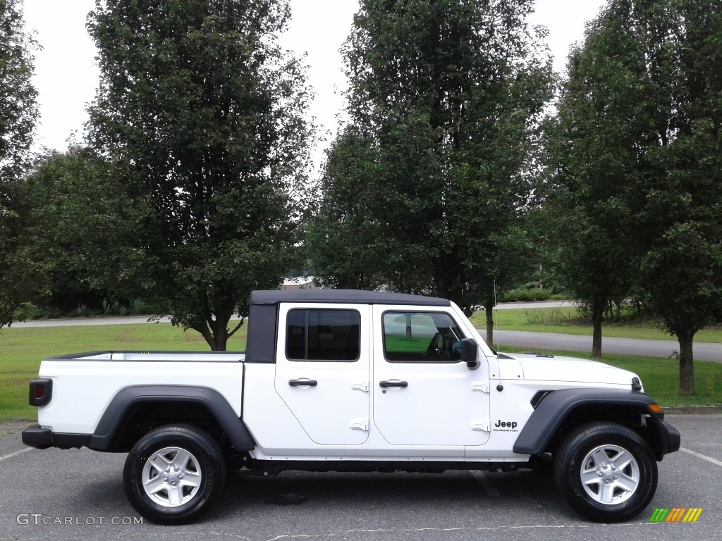 Bright White 2020 Jeep Gladiator Sport 4x4 Exterior Photo #134349546