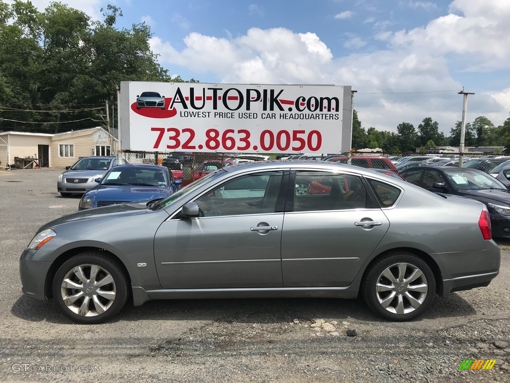 2007 M 35x Sedan - Black Obsidian / Bourbon photo #3