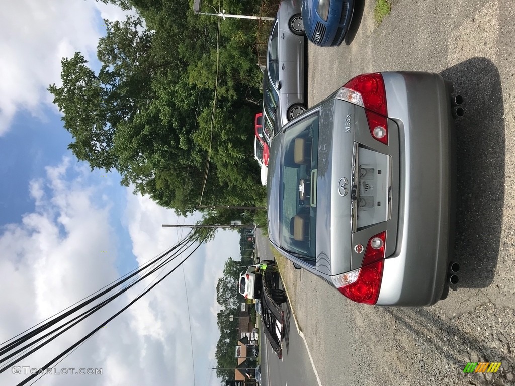 2007 M 35x Sedan - Black Obsidian / Bourbon photo #4