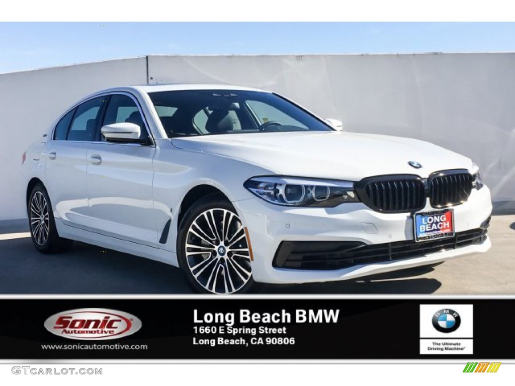 2019 5 Series 530e iPerformance Sedan - Alpine White / Black photo #10