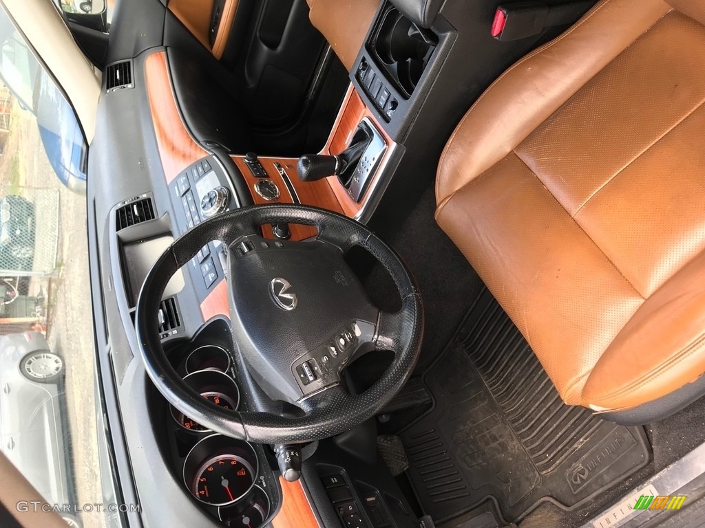 2007 M 35x Sedan - Black Obsidian / Bourbon photo #10