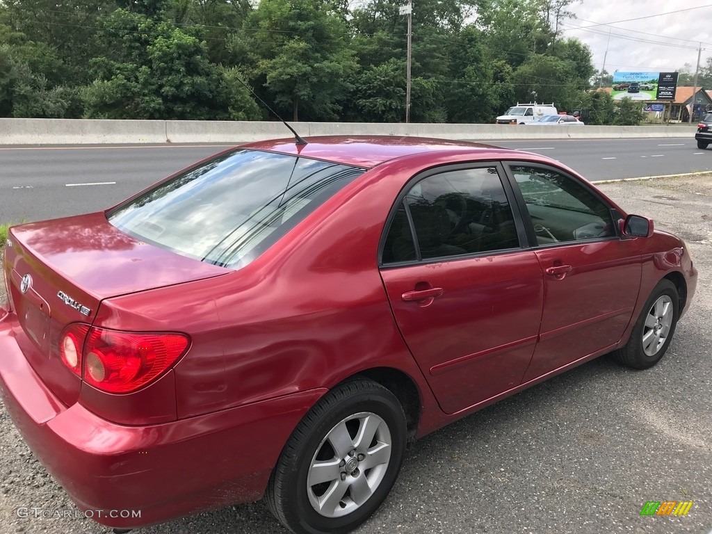 2006 Corolla LE - Impulse Red Pearl / Beige photo #5