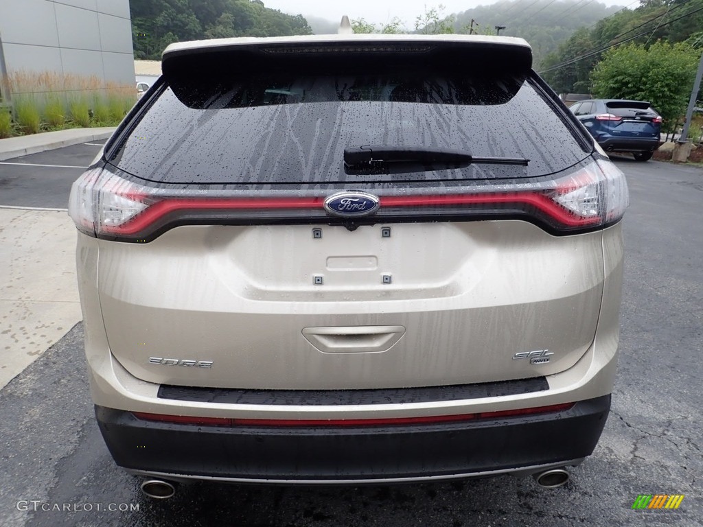 2017 Edge SEL AWD - White Gold Metallic / Ebony photo #3