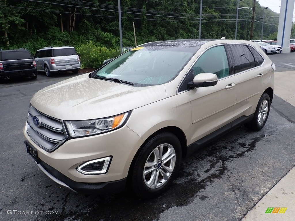 2017 Edge SEL AWD - White Gold Metallic / Ebony photo #7