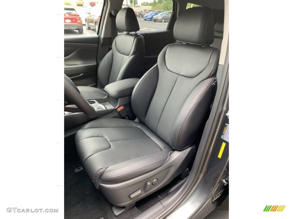 Black Interior 2020 Hyundai Santa Fe SEL AWD Photo #134355480