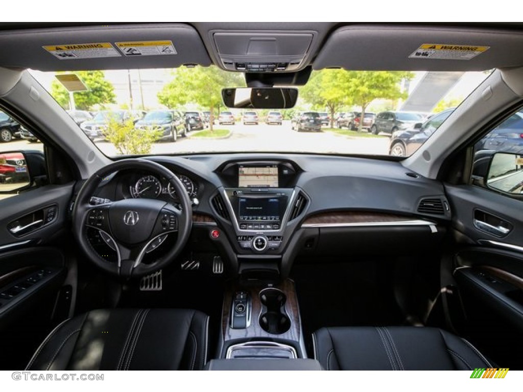 2019 Acura MDX Sport Hybrid SH-AWD Ebony Dashboard Photo #134355552