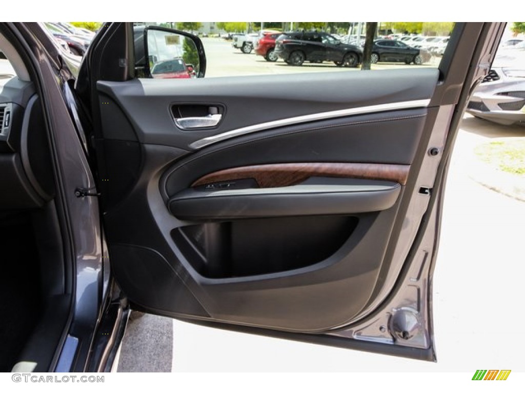2019 Acura MDX Sport Hybrid SH-AWD Ebony Door Panel Photo #134355802