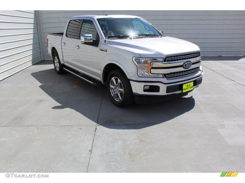 2018 F150 Lariat SuperCrew - Ingot Silver / Earth Gray photo #2