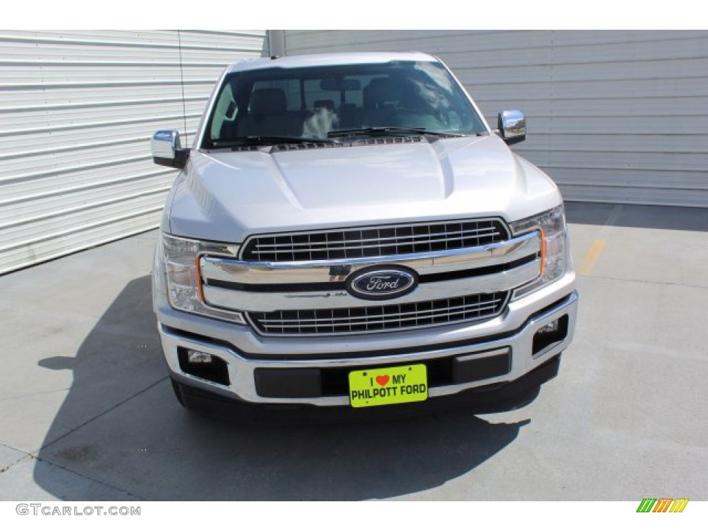 2018 F150 Lariat SuperCrew - Ingot Silver / Earth Gray photo #3