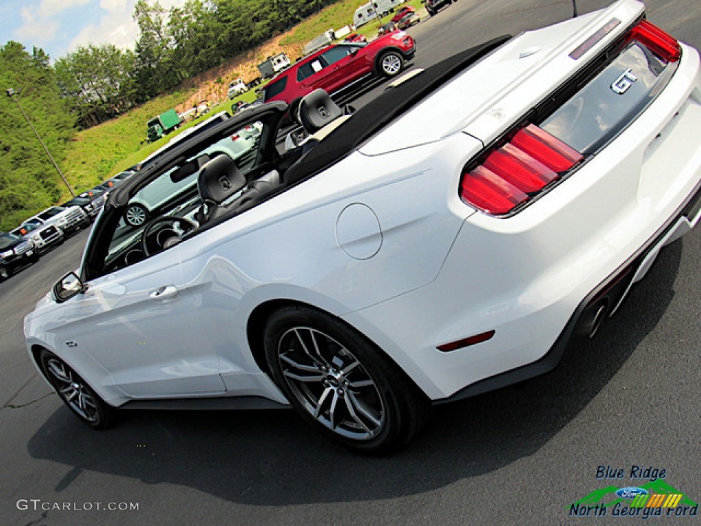 2016 Mustang GT Premium Convertible - Oxford White / Dark Ceramic photo #33
