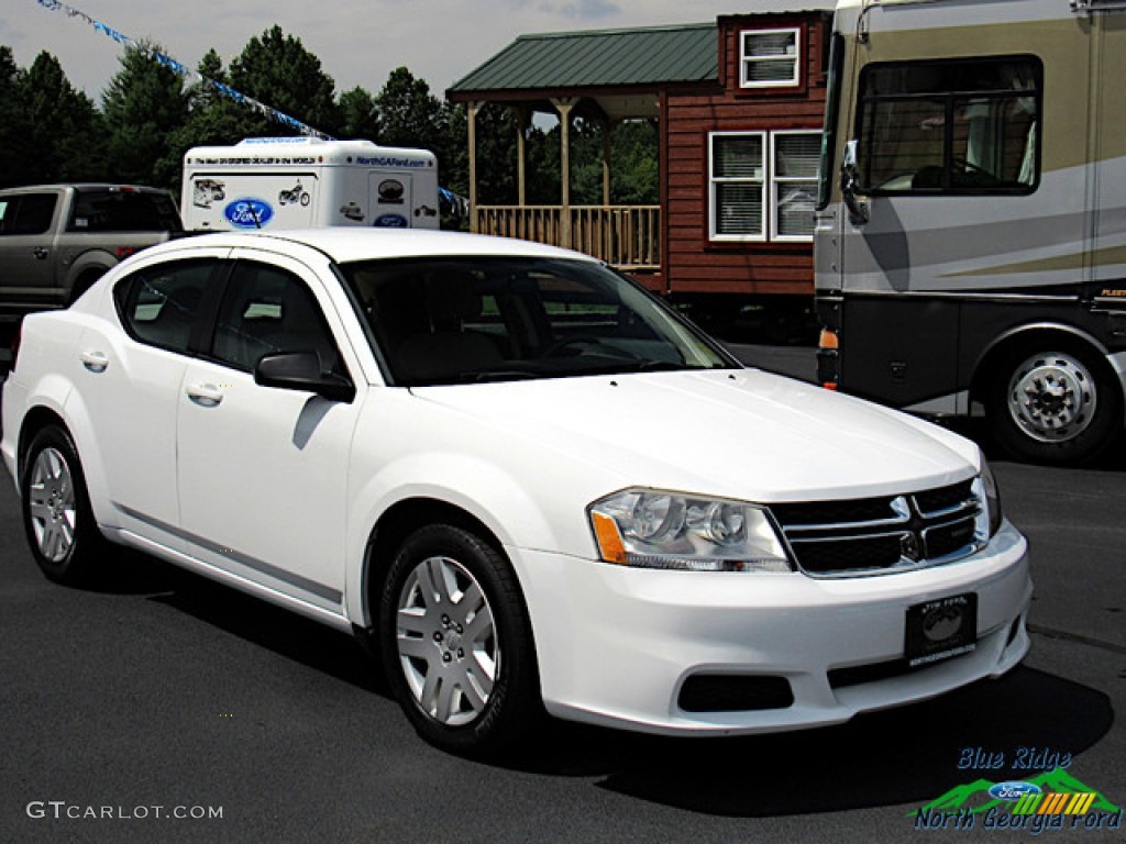 2013 Avenger SE V6 - New Bright White / Black/Light Frost Beige photo #7