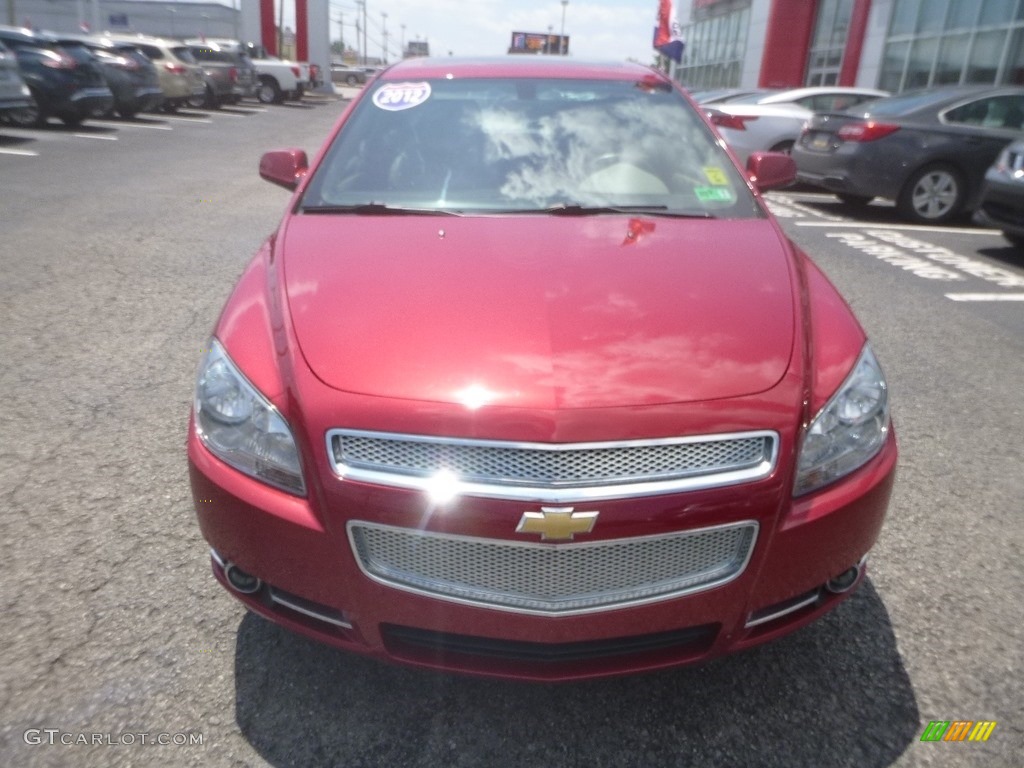 2012 Malibu LTZ - Crystal Red Tintcoat / Cocoa/Cashmere photo #9