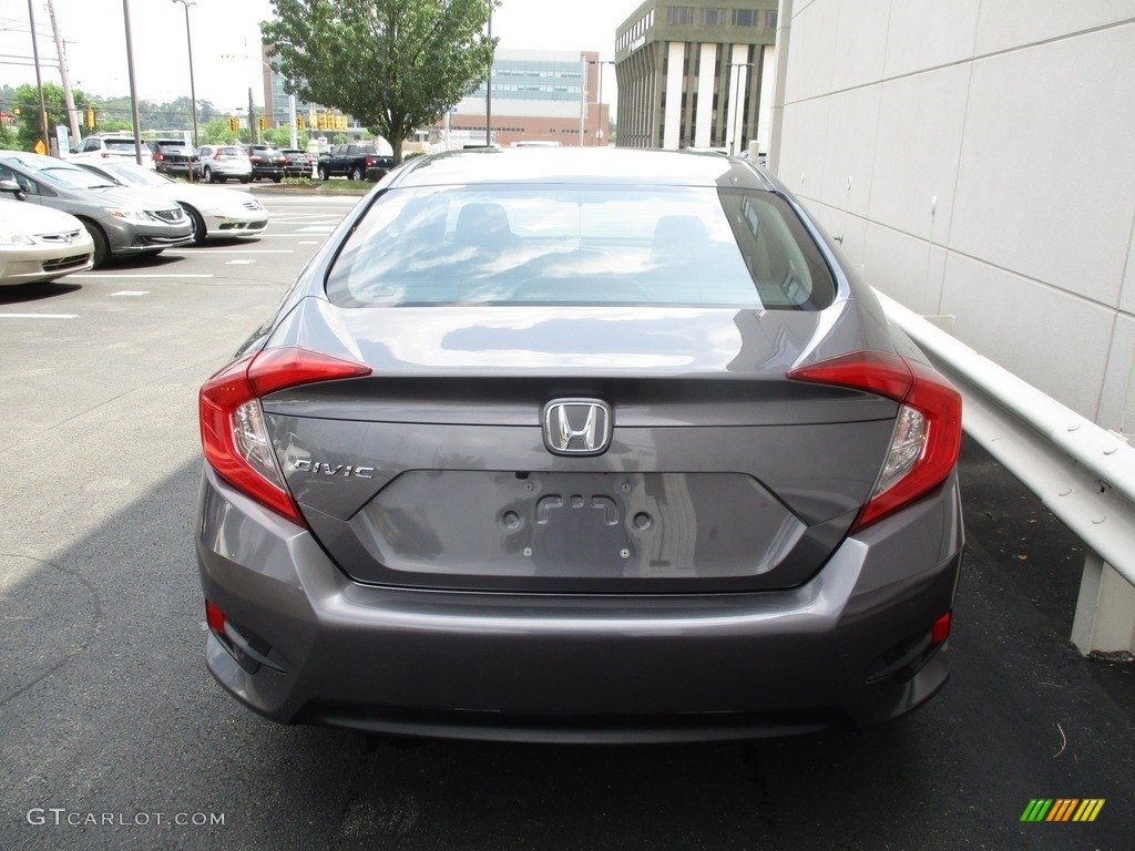 2016 Civic EX Sedan - Modern Steel Metallic / Black photo #4