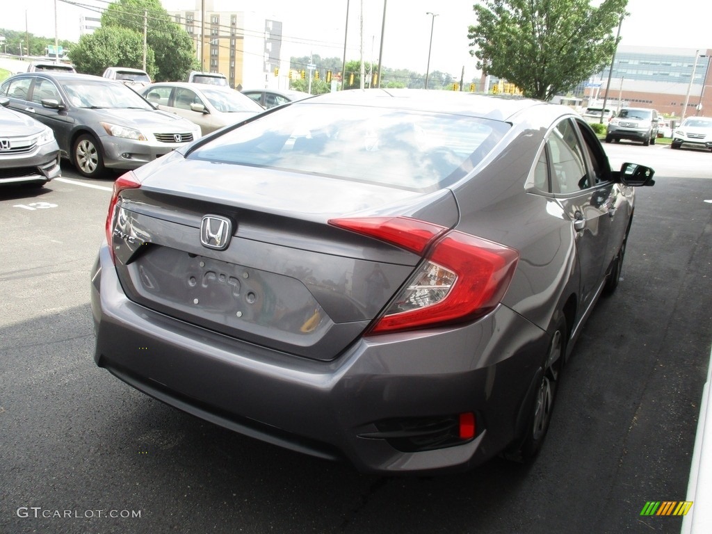 2016 Civic EX Sedan - Modern Steel Metallic / Black photo #5