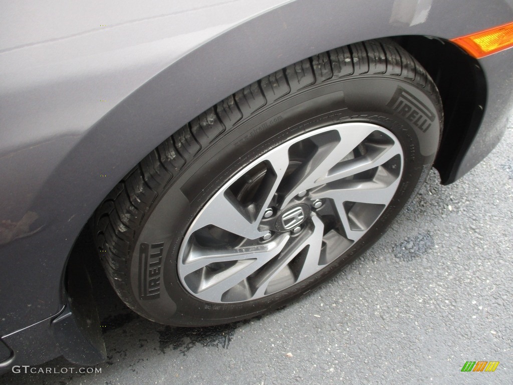 2016 Civic EX Sedan - Modern Steel Metallic / Black photo #6