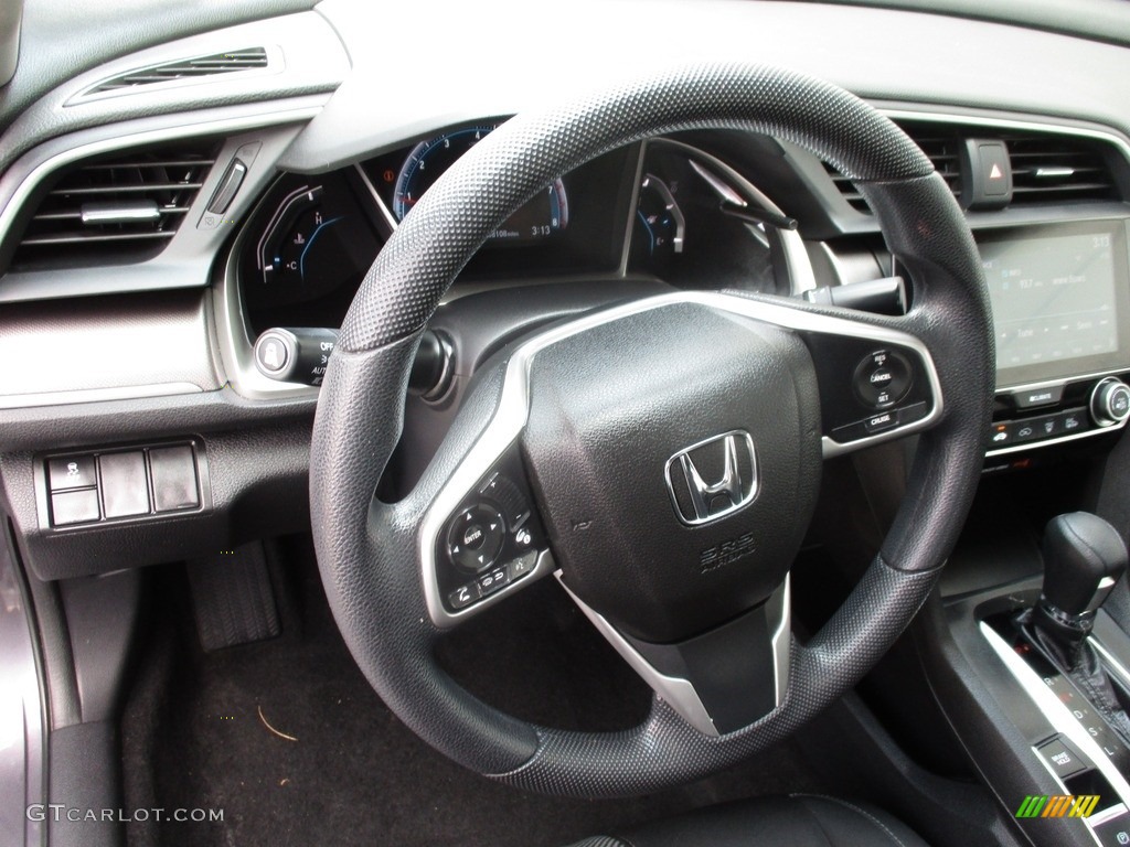 2016 Civic EX Sedan - Modern Steel Metallic / Black photo #13