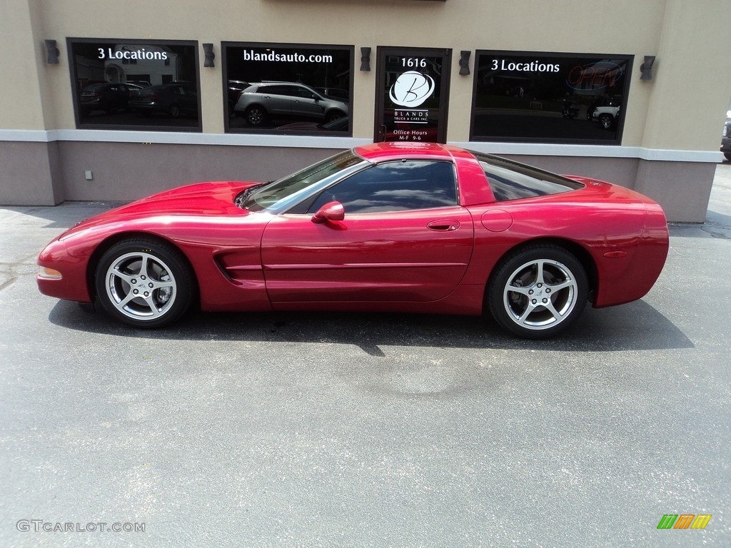 2004 Corvette Coupe - Magnetic Red Metallic / Black photo #1