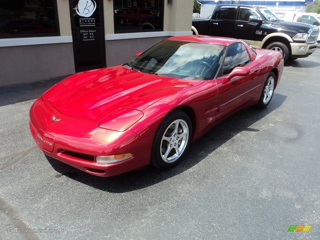 2004 Corvette Coupe - Magnetic Red Metallic / Black photo #2