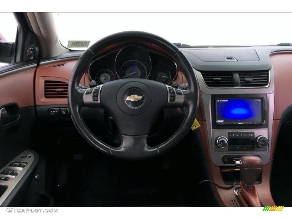 2008 Malibu LTZ Sedan - Black Granite Metallic / Ebony/Brick Red photo #4