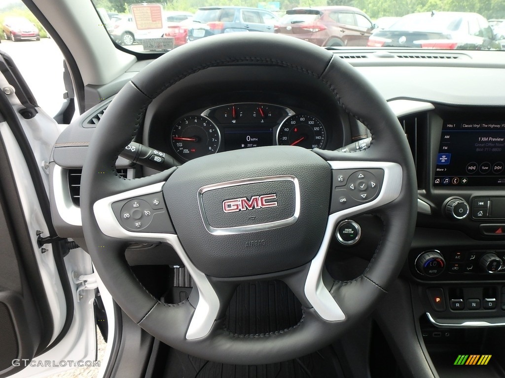 2020 GMC Terrain SLT AWD Jet Black Steering Wheel Photo #134365035