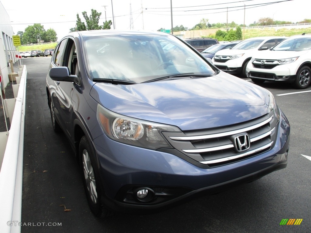 2012 CR-V EX 4WD - Twilight Blue Metallic / Black photo #7