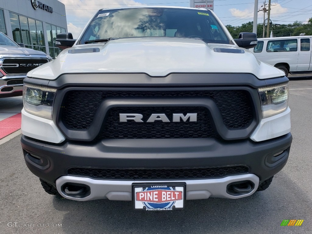 2019 1500 Rebel Crew Cab 4x4 - Bright White / Black/Red photo #2