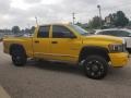 2008 Detonator Yellow Dodge Ram 1500 Laramie Quad Cab 4x4  photo #8