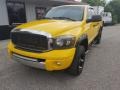 2008 Detonator Yellow Dodge Ram 1500 Laramie Quad Cab 4x4  photo #11