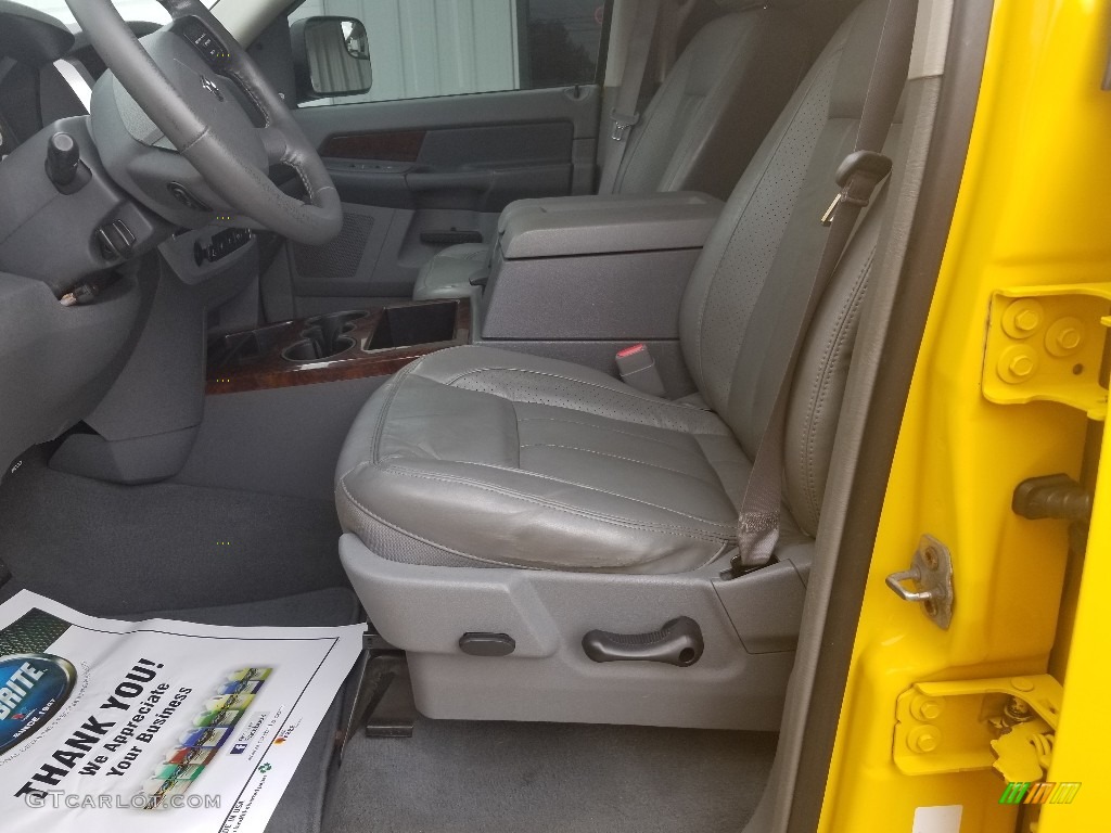 2008 Ram 1500 Laramie Quad Cab 4x4 - Detonator Yellow / Medium Slate Gray photo #21
