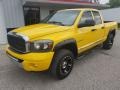 2008 Detonator Yellow Dodge Ram 1500 Laramie Quad Cab 4x4  photo #39