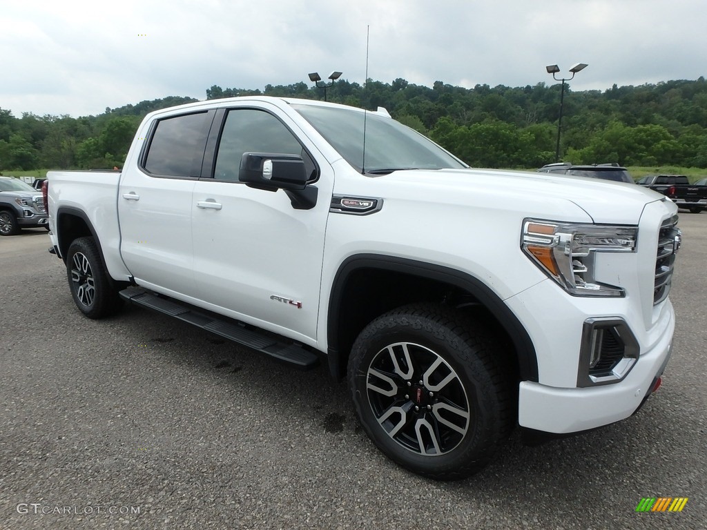 Summit White 2019 GMC Sierra 1500 AT4 Crew Cab 4WD Exterior Photo #134368851