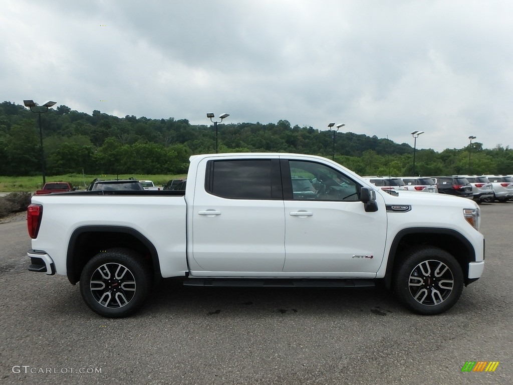 Summit White 2019 GMC Sierra 1500 AT4 Crew Cab 4WD Exterior Photo #134368890