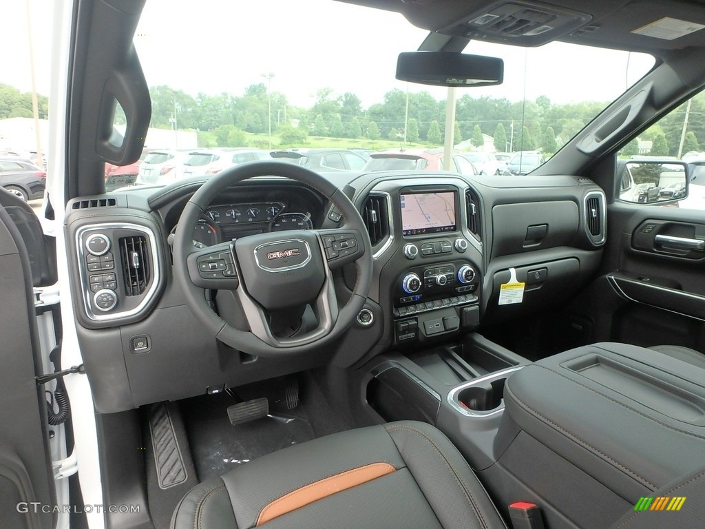 Jet Black Interior 2019 GMC Sierra 1500 AT4 Crew Cab 4WD Photo #134369142