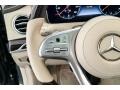 Silk Beige/Espresso Brown Steering Wheel Photo for 2018 Mercedes-Benz S #134369496