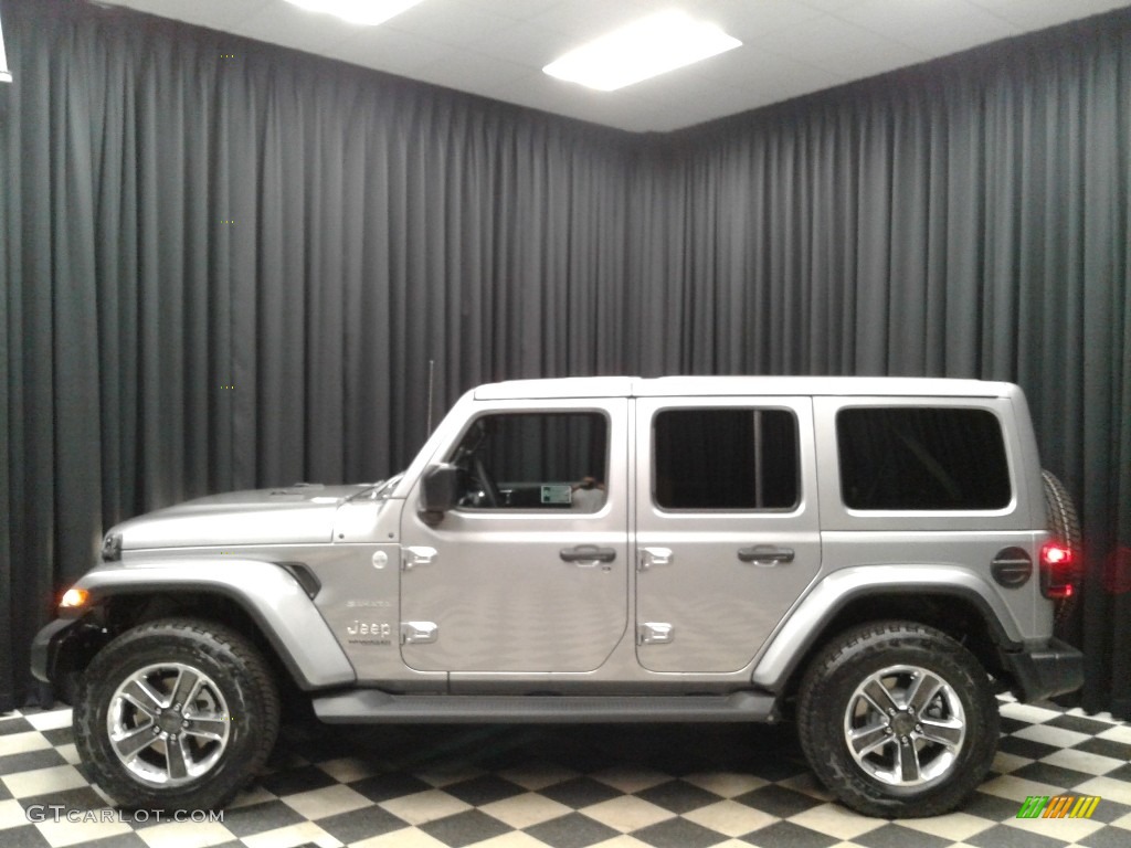 2019 Wrangler Unlimited Sahara 4x4 - Billet Silver Metallic / Black/Heritage Tan photo #1