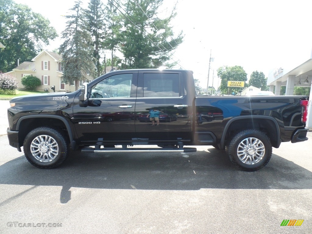 Black 2020 Chevrolet Silverado 2500HD High Country Crew Cab 4x4 Exterior Photo #134377665