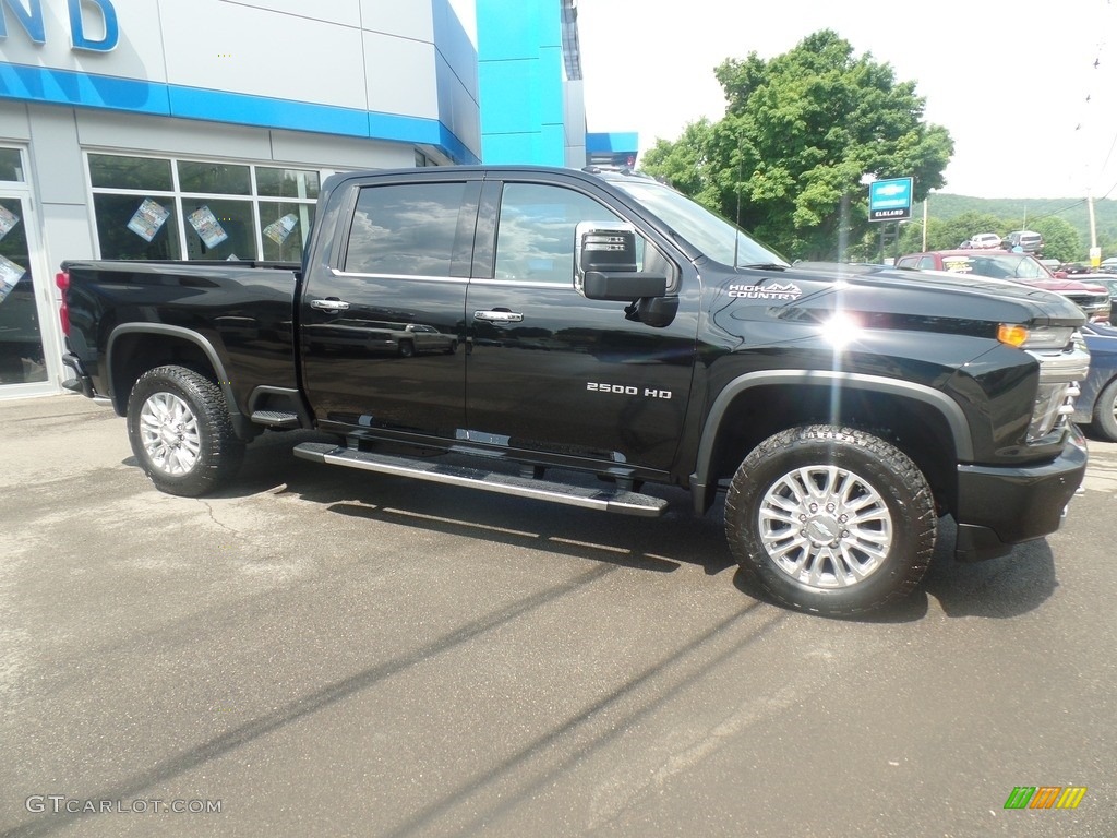 Black 2020 Chevrolet Silverado 2500HD High Country Crew Cab 4x4 Exterior Photo #134377758