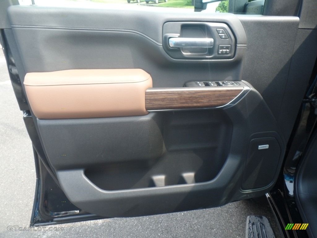 2020 Chevrolet Silverado 2500HD High Country Crew Cab 4x4 Jet Black/­Umber Door Panel Photo #134377914